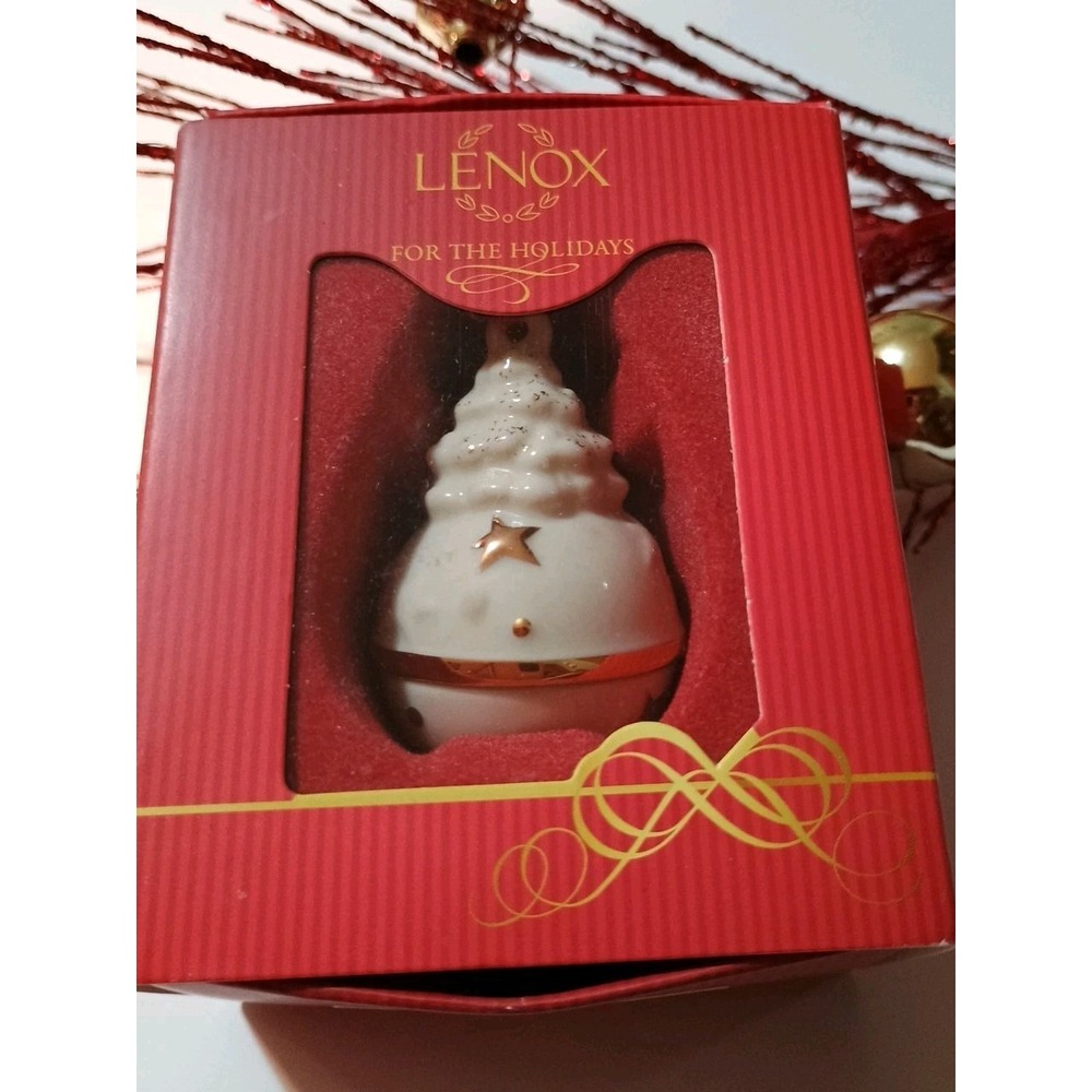 Lenox Christmas Ornament For the Holidays Just Jingles Tree Bell‎ Original Box